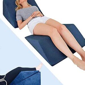 Lisenwood Foam Bed Wedge Pillow Set- Reading Pillow & Back Support Wedge Pill